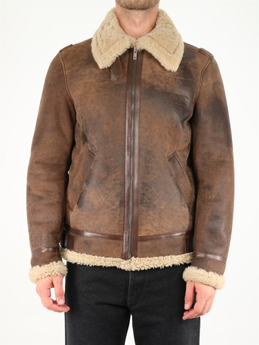 골든구스 남자 아우터 점퍼 Faux fur and leather jacket GMP00306