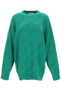 발렌시아가 여성 니트 스웨터 logoed unisex sweater 662917 3001