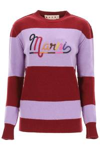 마르니 여성 니트 스웨터 crewneck 스웨터 로고 GCMD0283Q1UFH525 RGR79