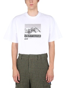 엠에스지엠 남자 티셔츠 WITH VERTIGO 프린트 3140MM180