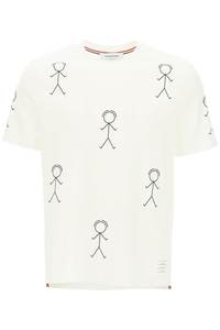 톰브라운 남자 미스터 톰 아이콘 프린트 티셔츠 MJS164A07656 100W