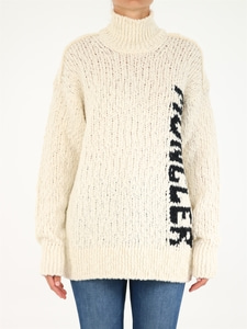 몽끌레어 여성 니트 스웨터 White turtleneck sweaters 9F00008