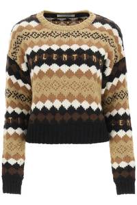 발렌티노 여성 니트 스웨터 short sweater with logo embroidery WB3KC24T6LU 247