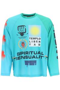 LIBERAL YOUTH MINISTRY 남자 상의 multilogo football long-sleeved t-shirt FJ0010MF 100