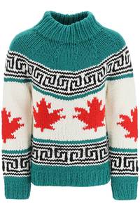 디스퀘어드2 남자 니트 스웨터 big leaf sweater S71HA1092 961GB