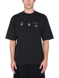 오프화이트 남자 티셔츠 로고 OMAA119