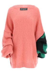 라프시몬스 여성 니트 스웨터 oversized sweater with polka dot sleeve 212 3199