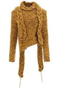 A.W.A.K.E. MODE 여성 니트 스웨터 multi-braid melange sweater AW21 YLBRM